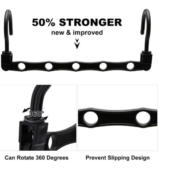 New 12 Pack Sturdy Closet Organizer Hanger for Heavy Clothes - Picture 4 of 8